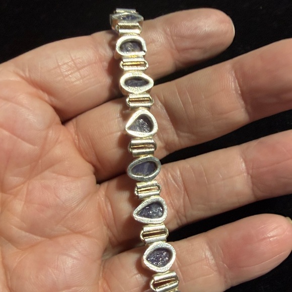 Sterling Silver Tough Tanzanite Bracelet 6-8" (3) - Picture 6 of 10